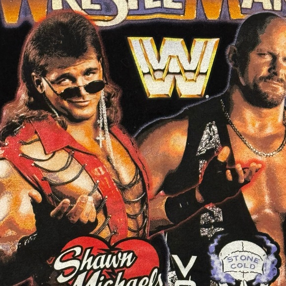 Wrestle Mania Graphic Tee Size Small/Medium - Picture 2 of 3